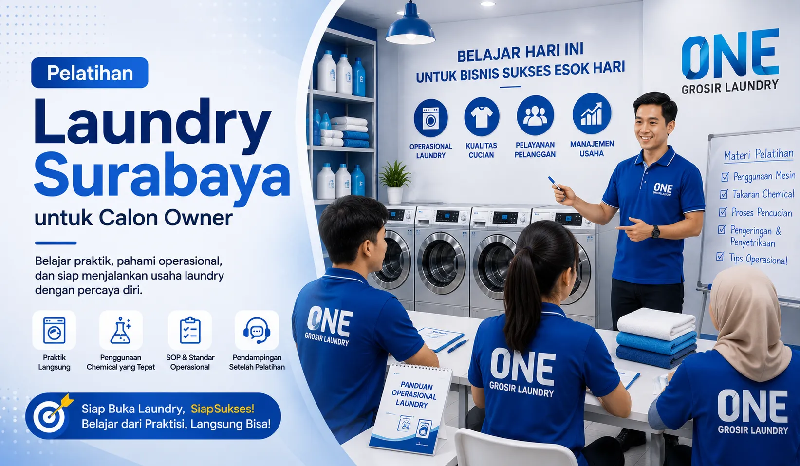 Pelatihan Laundry Surabaya untuk Calon Owner